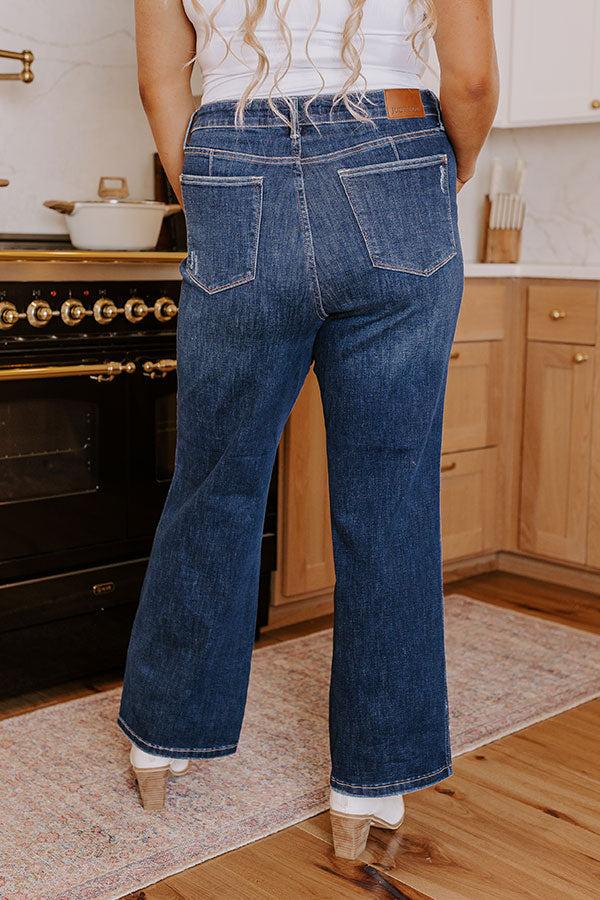 JUDY BLUE Molly High Waist Straight Leg Jean Curves Product Image