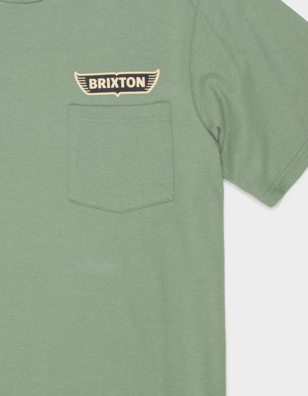 BRIXTON Graves Mens Pocket Tee - OATMEAL Product Image