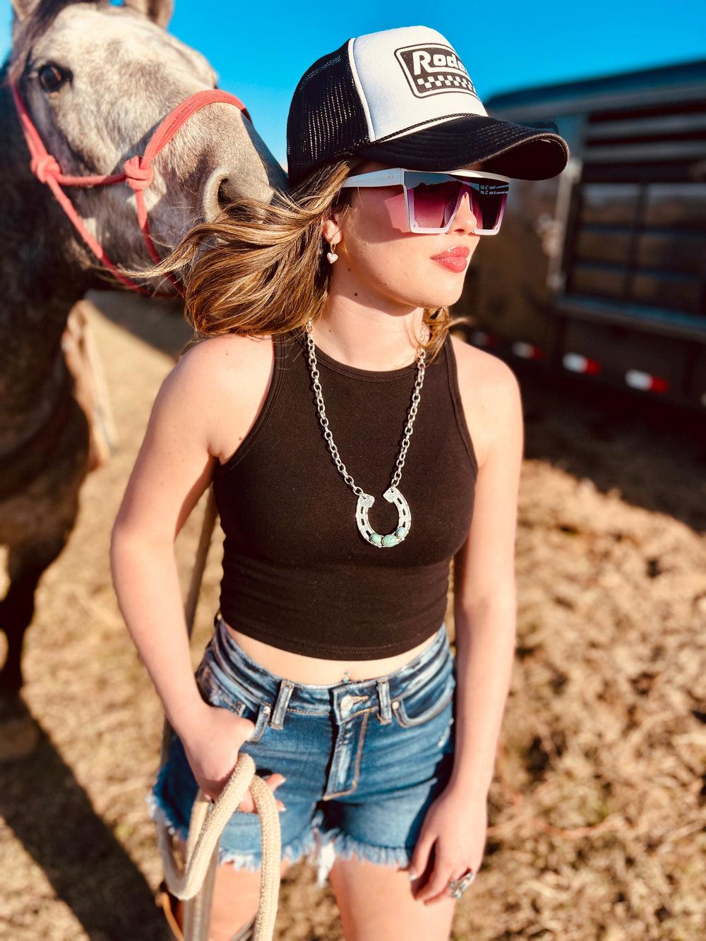 Saddle Up Embroidered Bandana Product Image