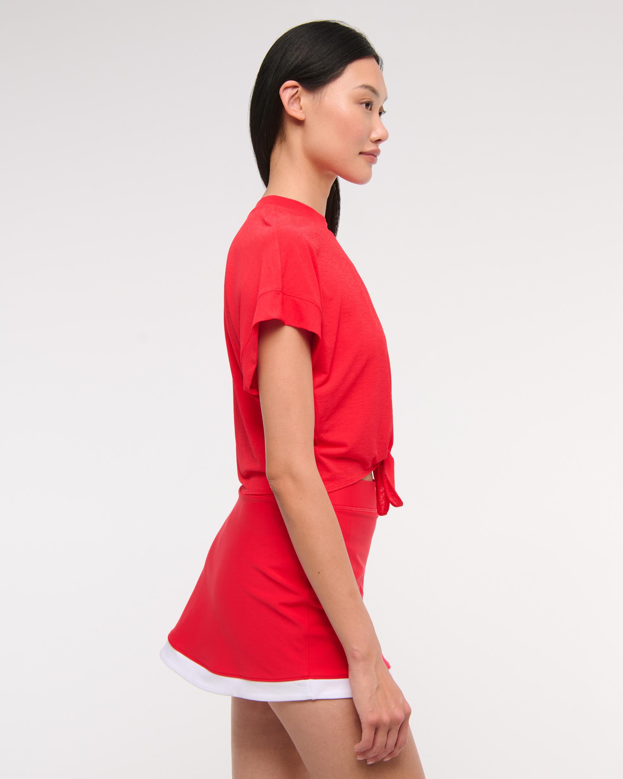 YPB Featherweight Tie-Front Tee Product Image