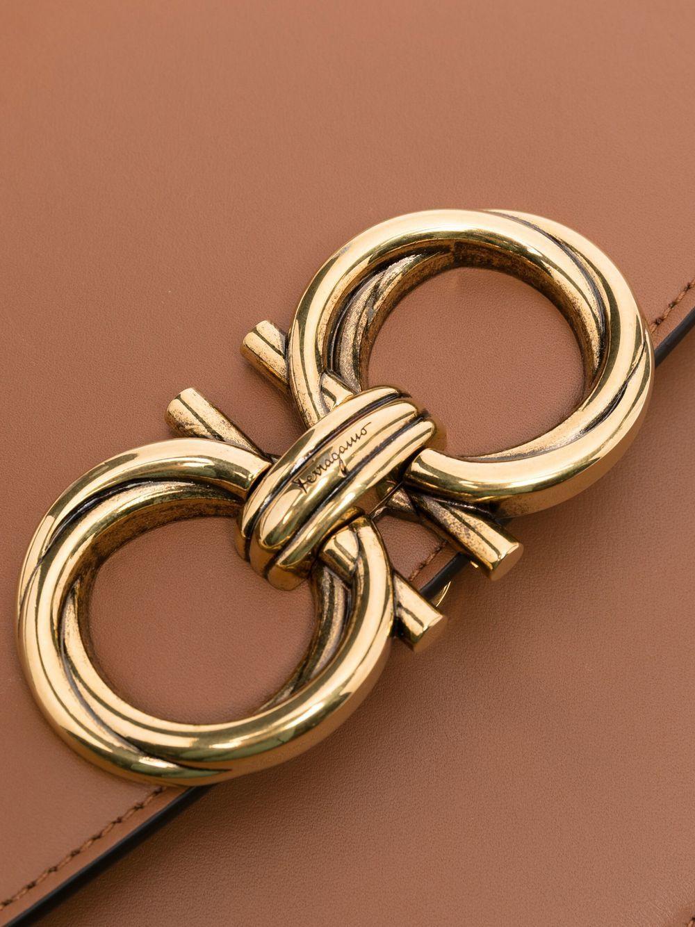 Trapezio leather crossbody bag Product Image