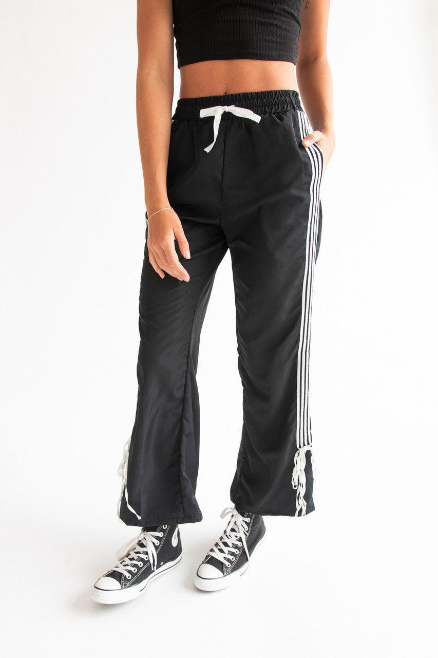 Side Stripe Bow Detail Track Pants Product Image