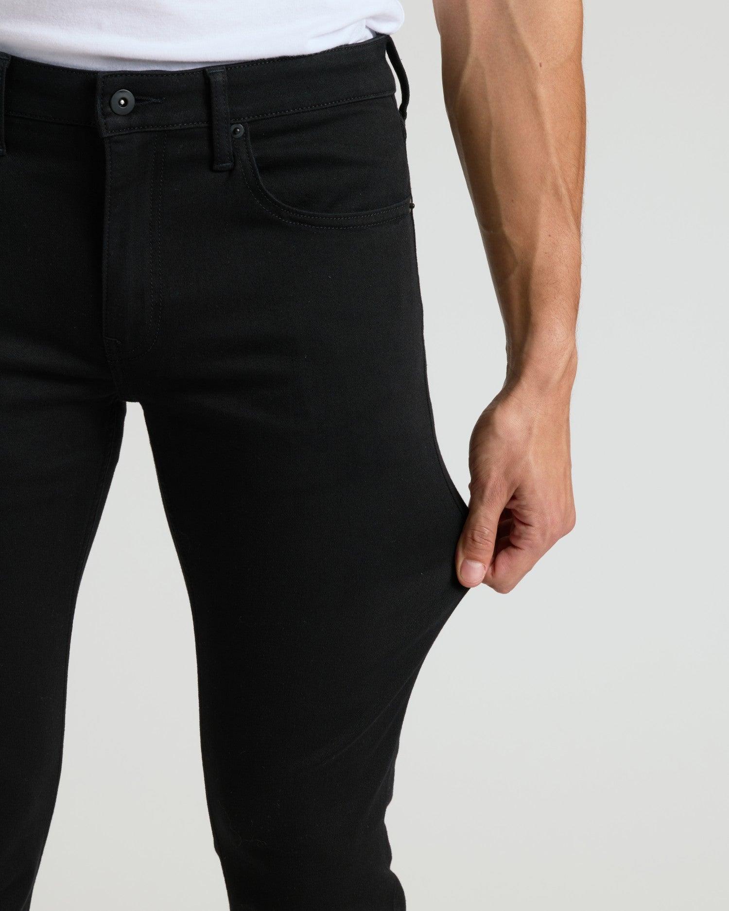 Black Wash Slim Comfort Stretch Jeans Product Image