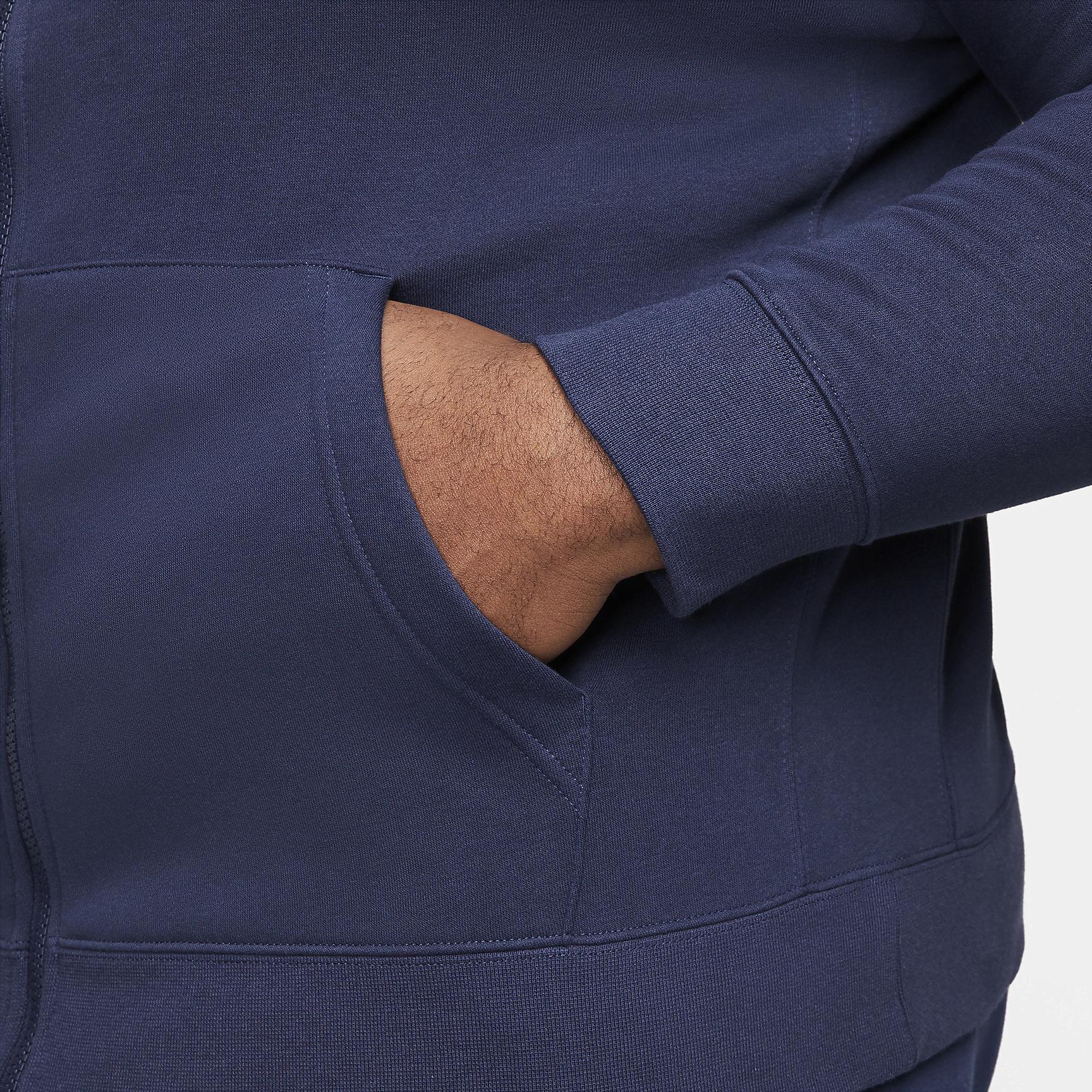 Mens Nike Sportswear Club Fleece Full-Zip Hoodie | BV2645-010 Product Image