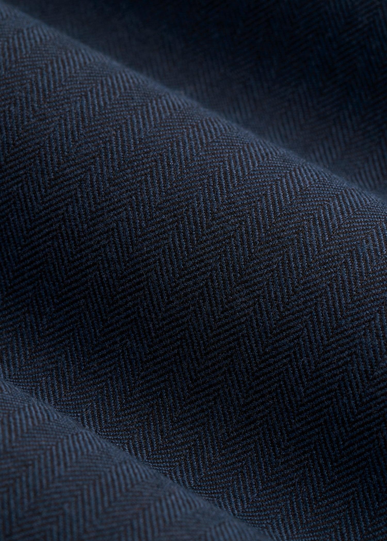 Core Blazer for Tall Men in Navy Blue Herringbone Male Product Image