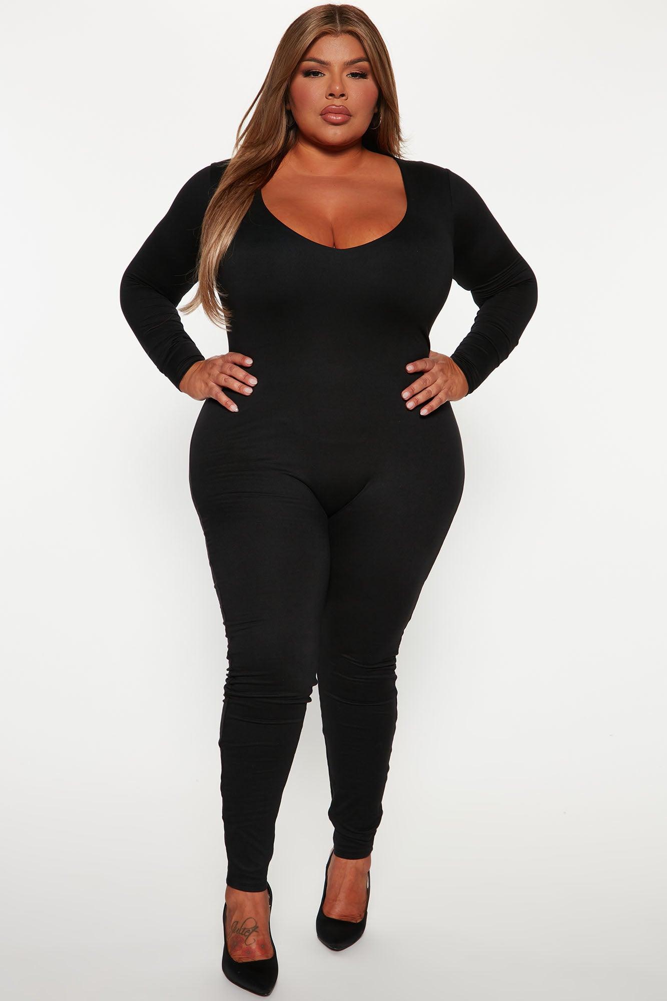 Feelin' Good Doubled Jumpsuit - Black Product Image