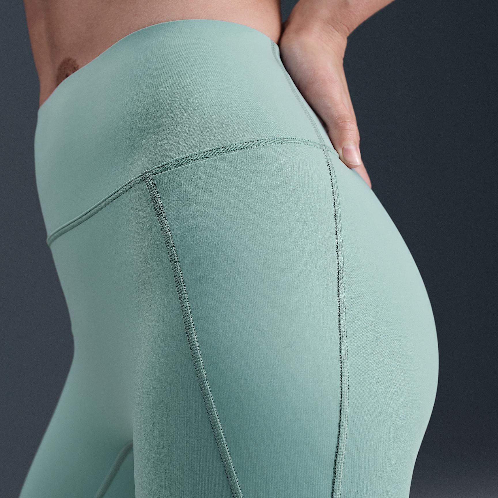 Nike Womens Universa High-Waisted 7/8 Leggings with No Front Seam | HQ6813-017 Product Image