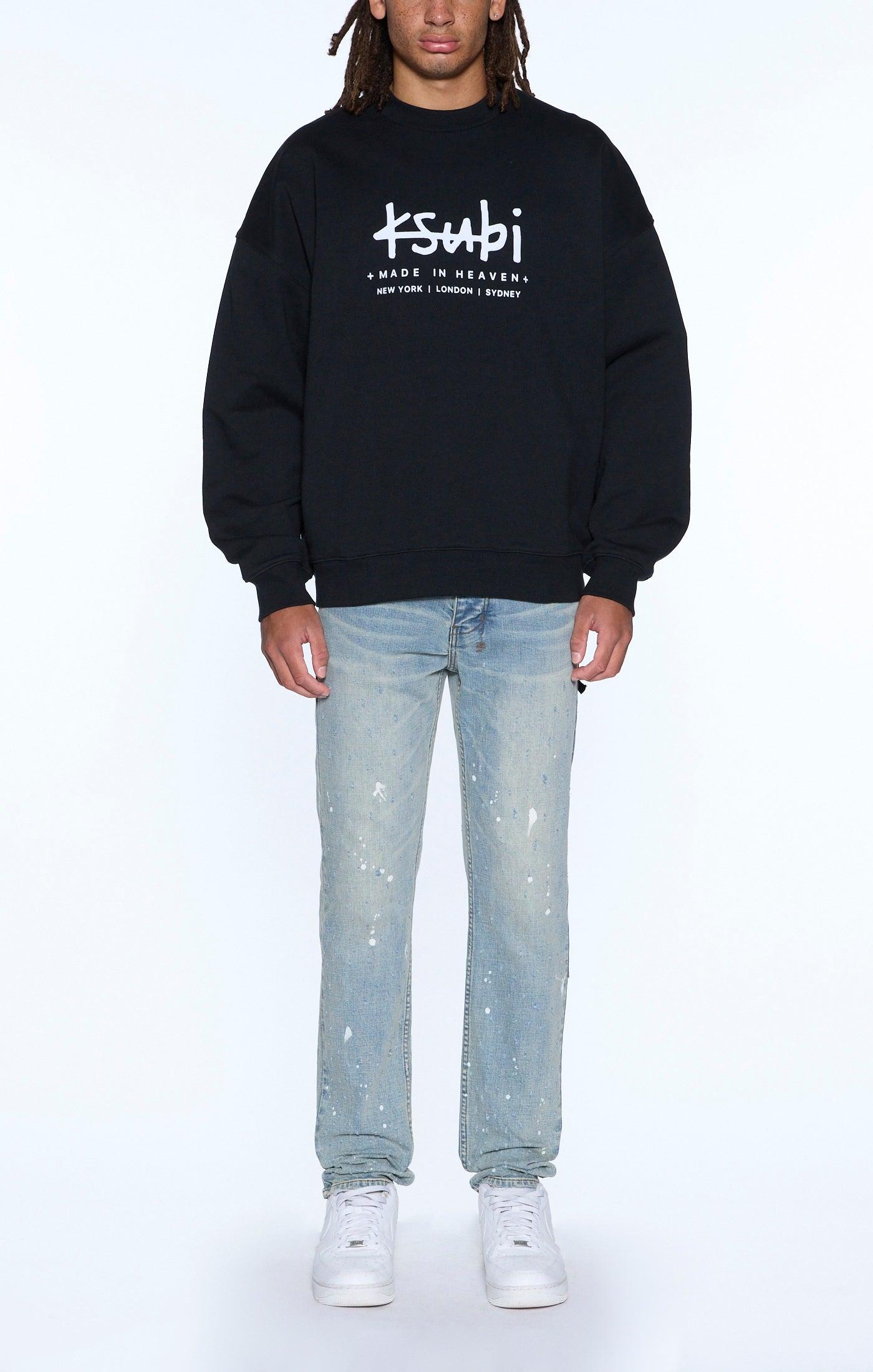 PLATED EKCESS CREWNECK JET BLACK Male Product Image