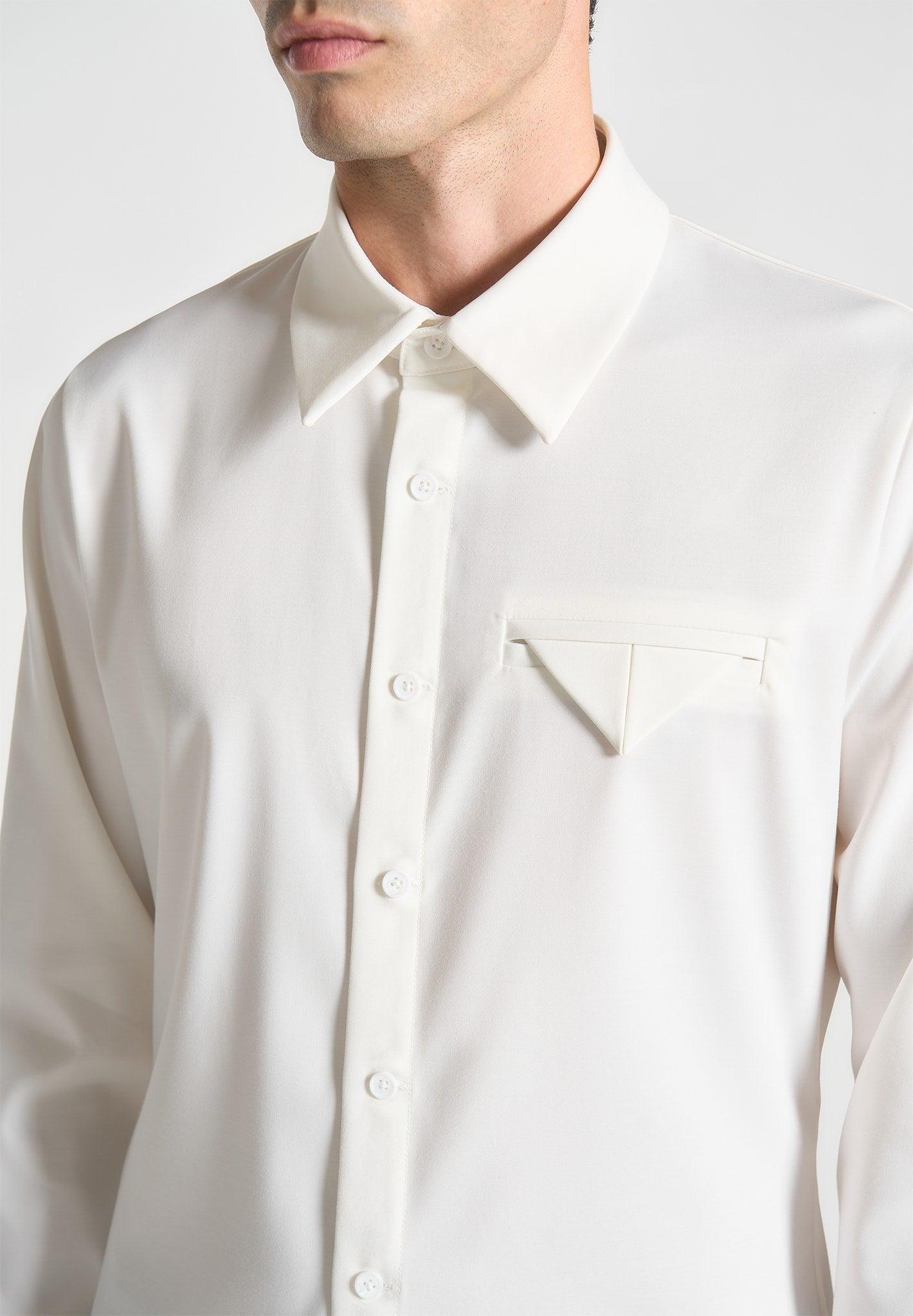 Tom - Slim Fit Tailored Stretch Dress Shirt - White Male Product Image