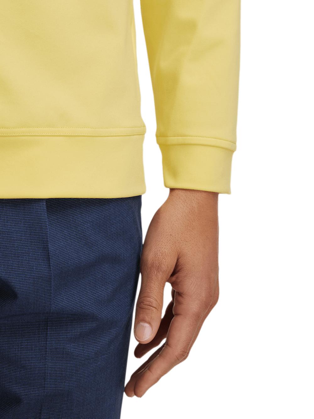 Performance Blend Quarter Zip Mock Neck - Yellow Product Image