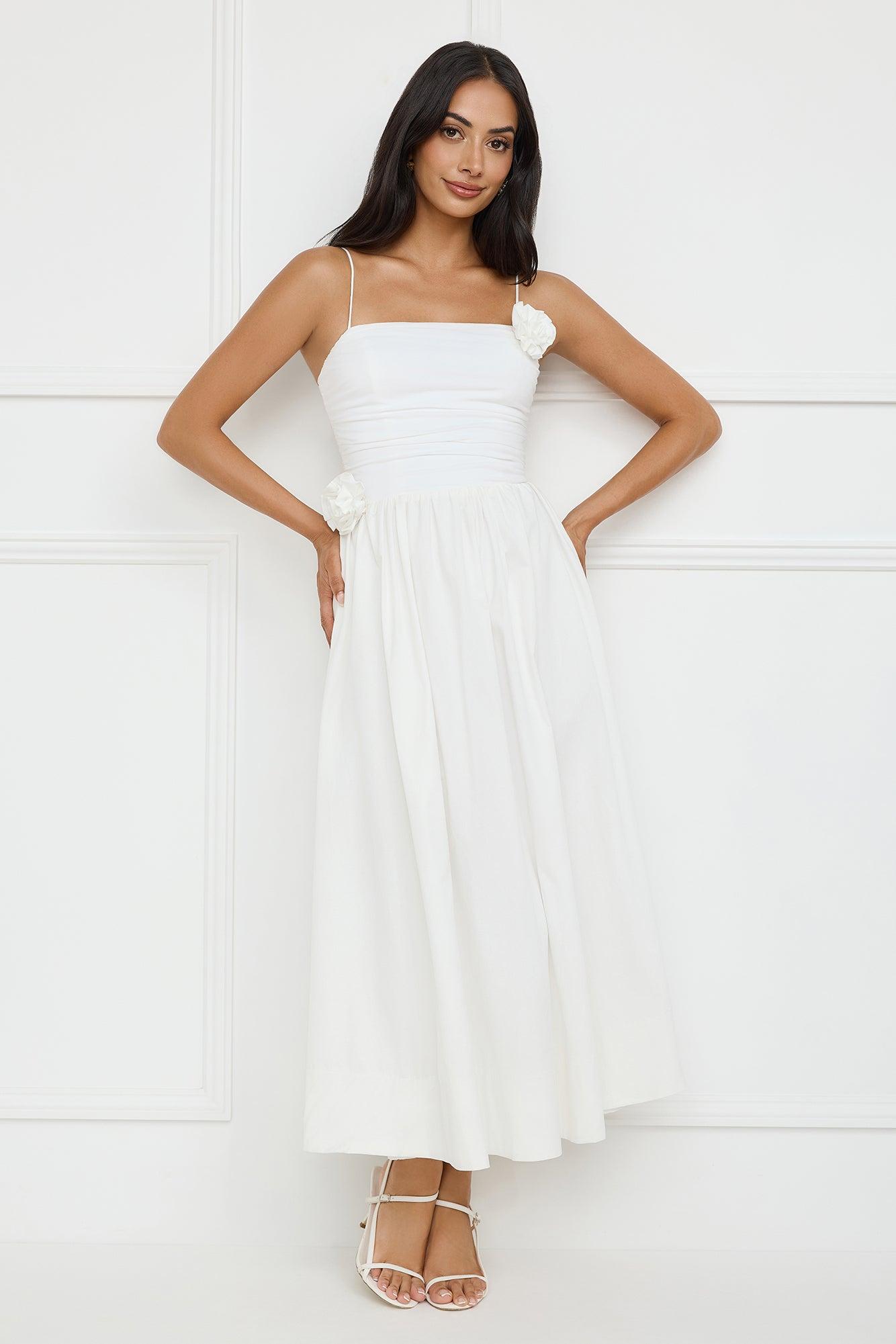 Trendsetter's Way Maxi Dress White Product Image