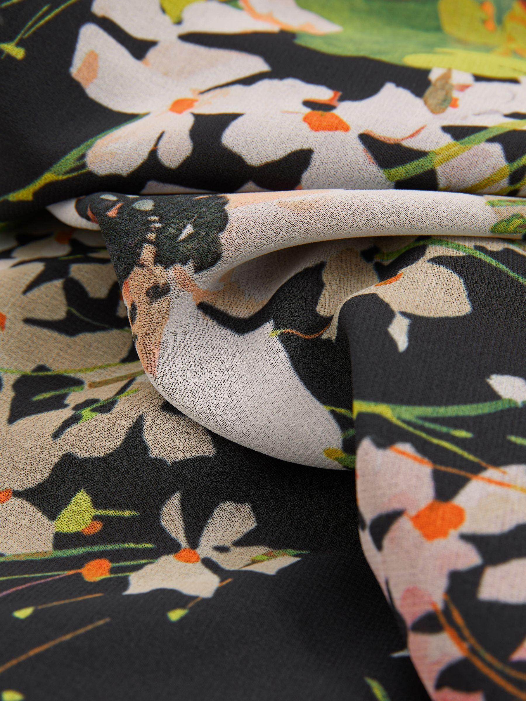 Florere Cape Detail Midi Dress in Multi Product Image