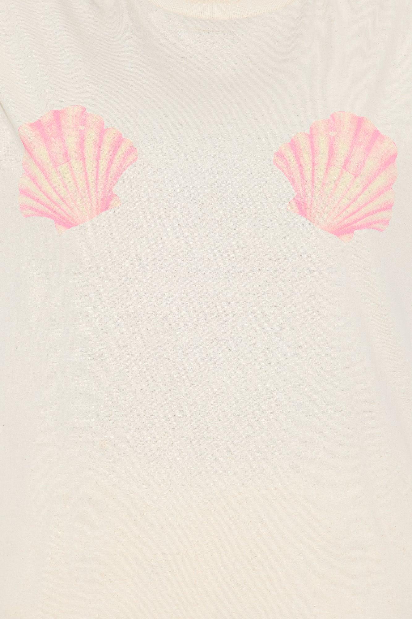 Seashell Paradise Graphic Tee - Natural Product Image