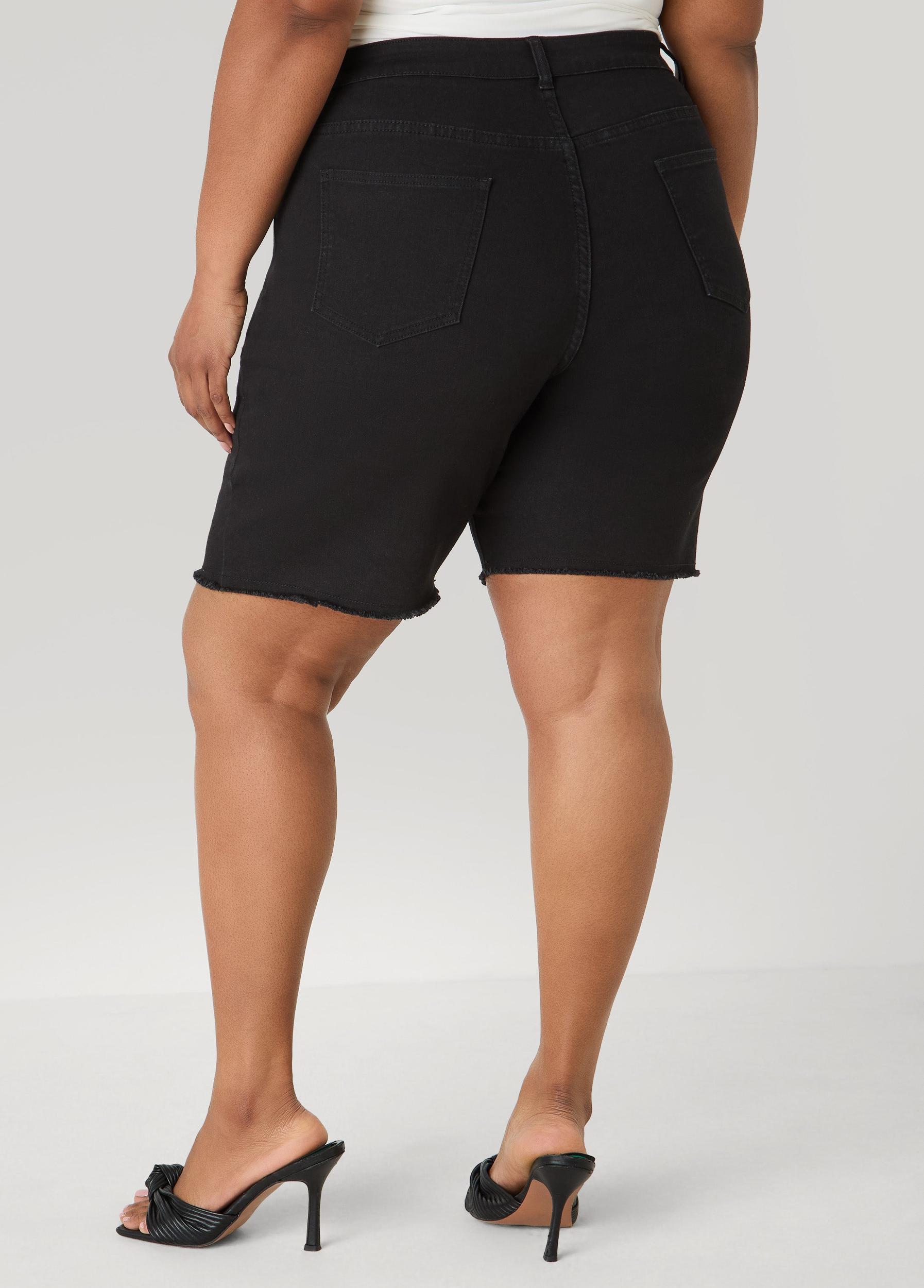 Fearless Distressed Denim Shorts Product Image