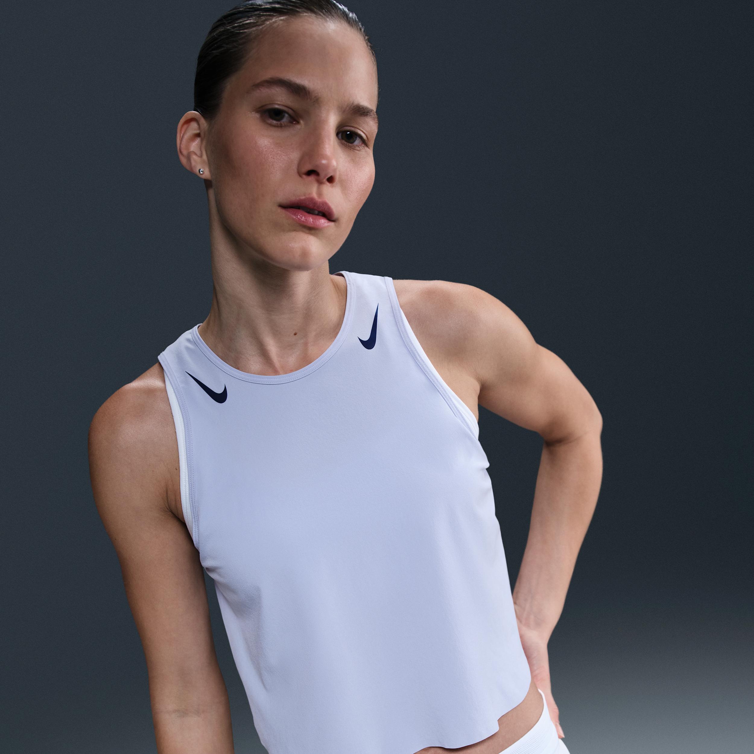 Nike Women's AeroSwift Dri-FIT ADV Cropped Running Tank Top Product Image