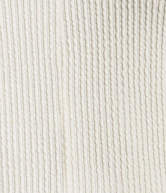 Moa Moa Sleeveless Tie Shoulder Rib Knit Tank Top Product Image