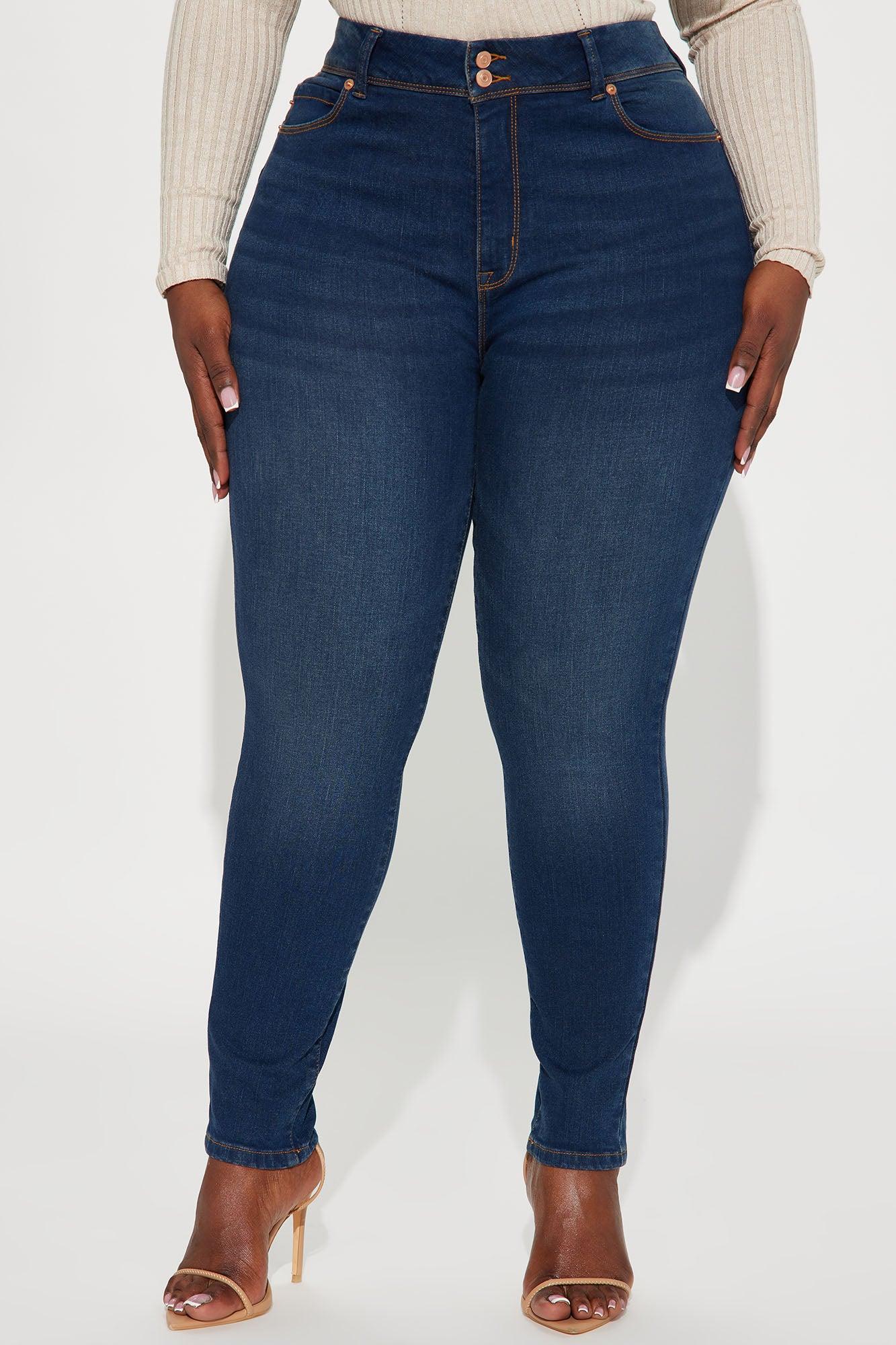 I'm A Star Booty Lifting Stretch Skinny Jeans - Dark Wash Product Image