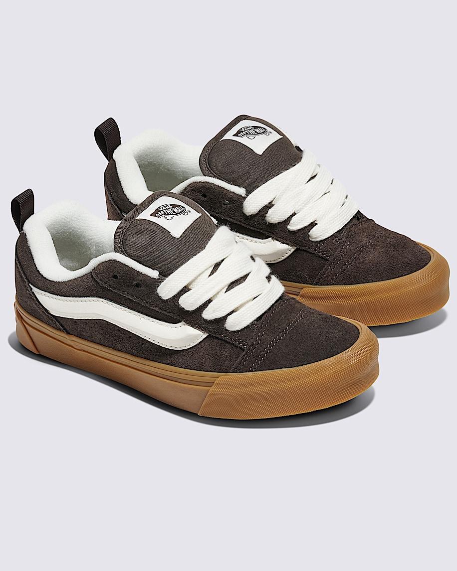 Knu Skool Suede Shoe in Turkish Coffee Brown / Gum| Vans US Product Image