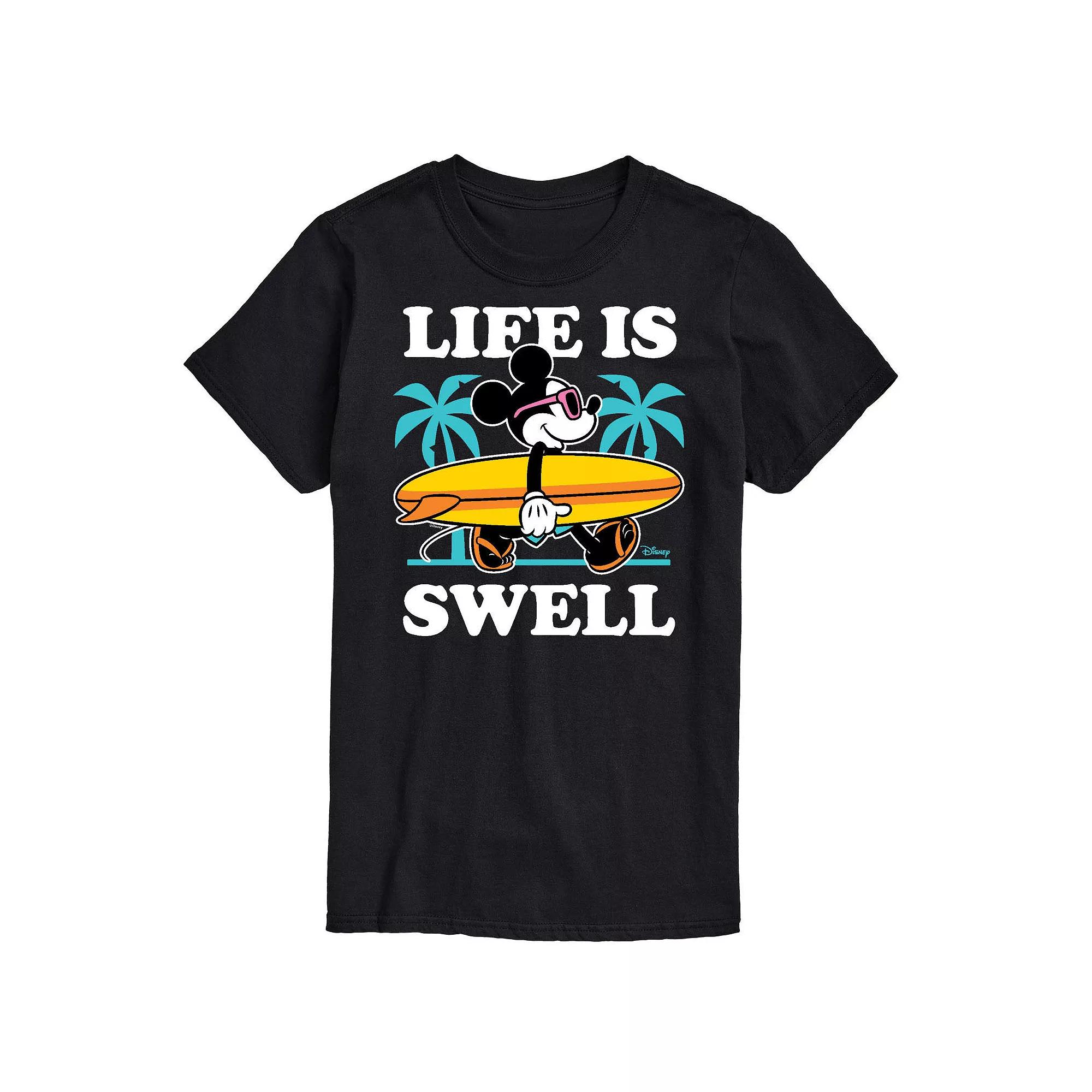 Disney's Mickey Mouse Big & Tall Life Is Swell Graphic Tee, Men's,  Product Image