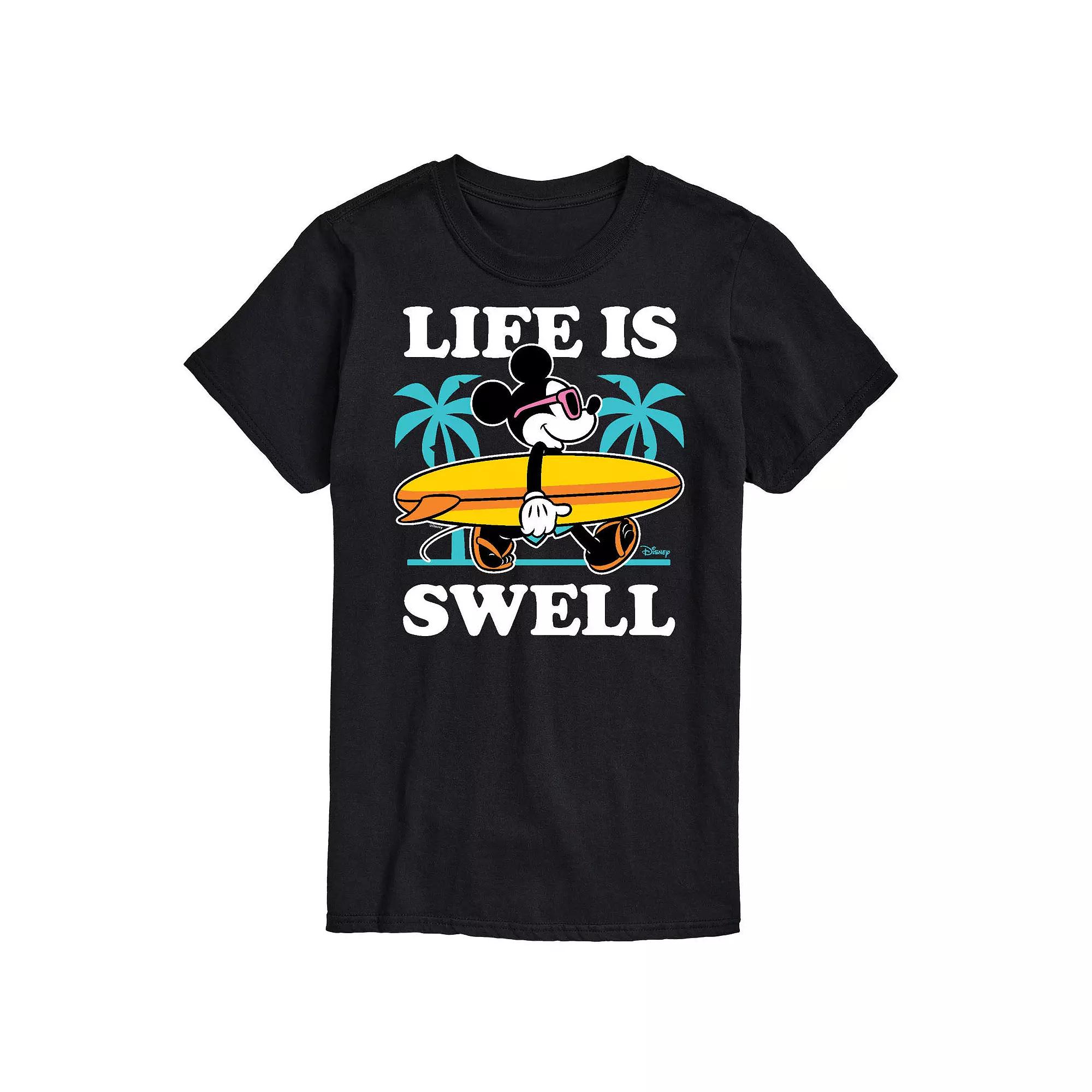 Disney's Mickey Mouse Big & Tall Life Is Swell Graphic Tee, Men's,  Product Image