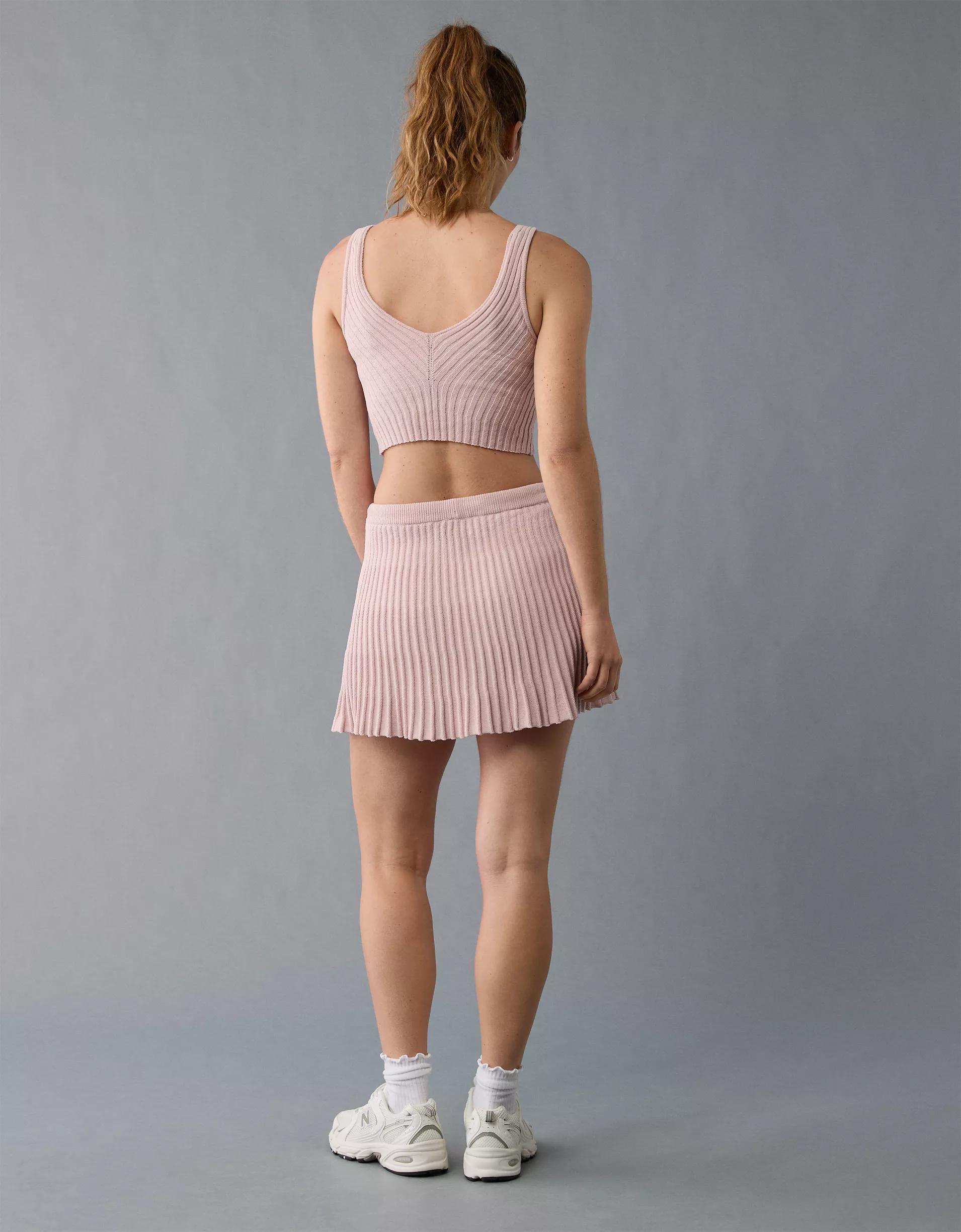 AE Ribbed Knit Mini Skirt Product Image