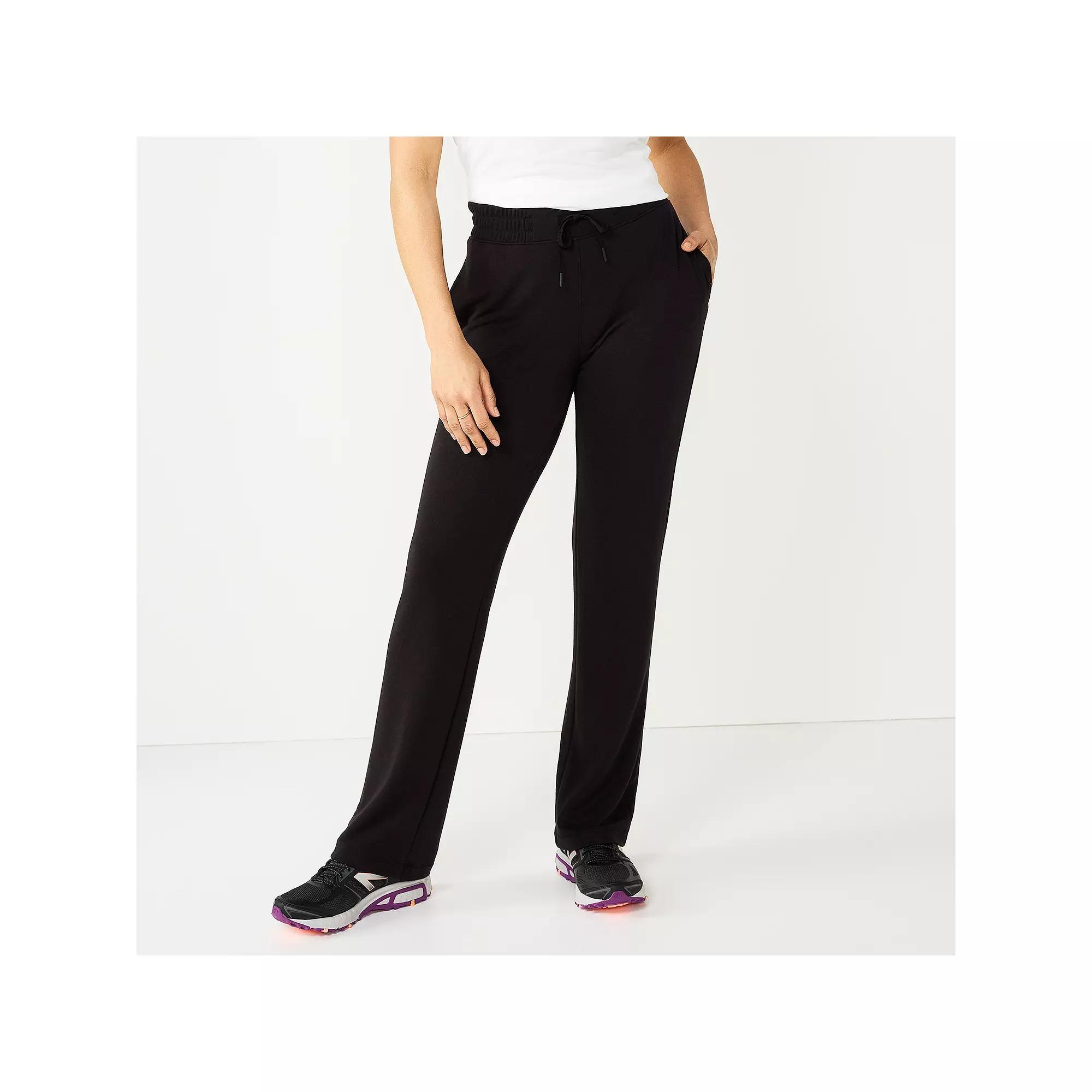 Petite Tek Gear® French Terry Open Hem Pants, Women's,  Product Image