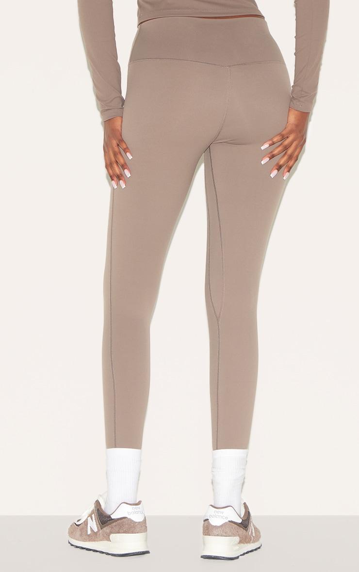 Brown Ultimate Sculpt High Waist Gym Leggings Product Image