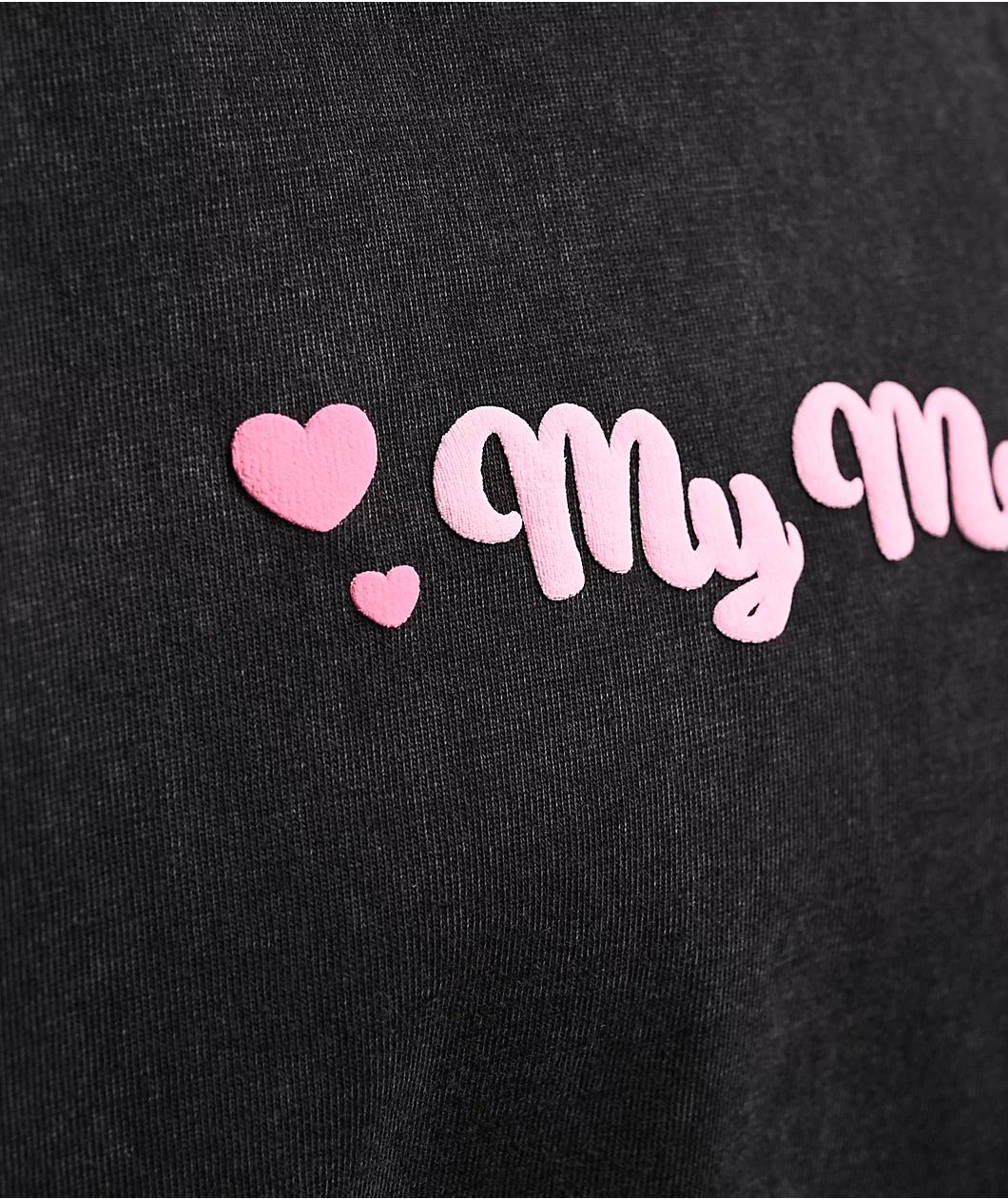 Hello Kitty® & Friends | A.LAB My Melody™ Pink Ribbon Black T-Shirt Product Image