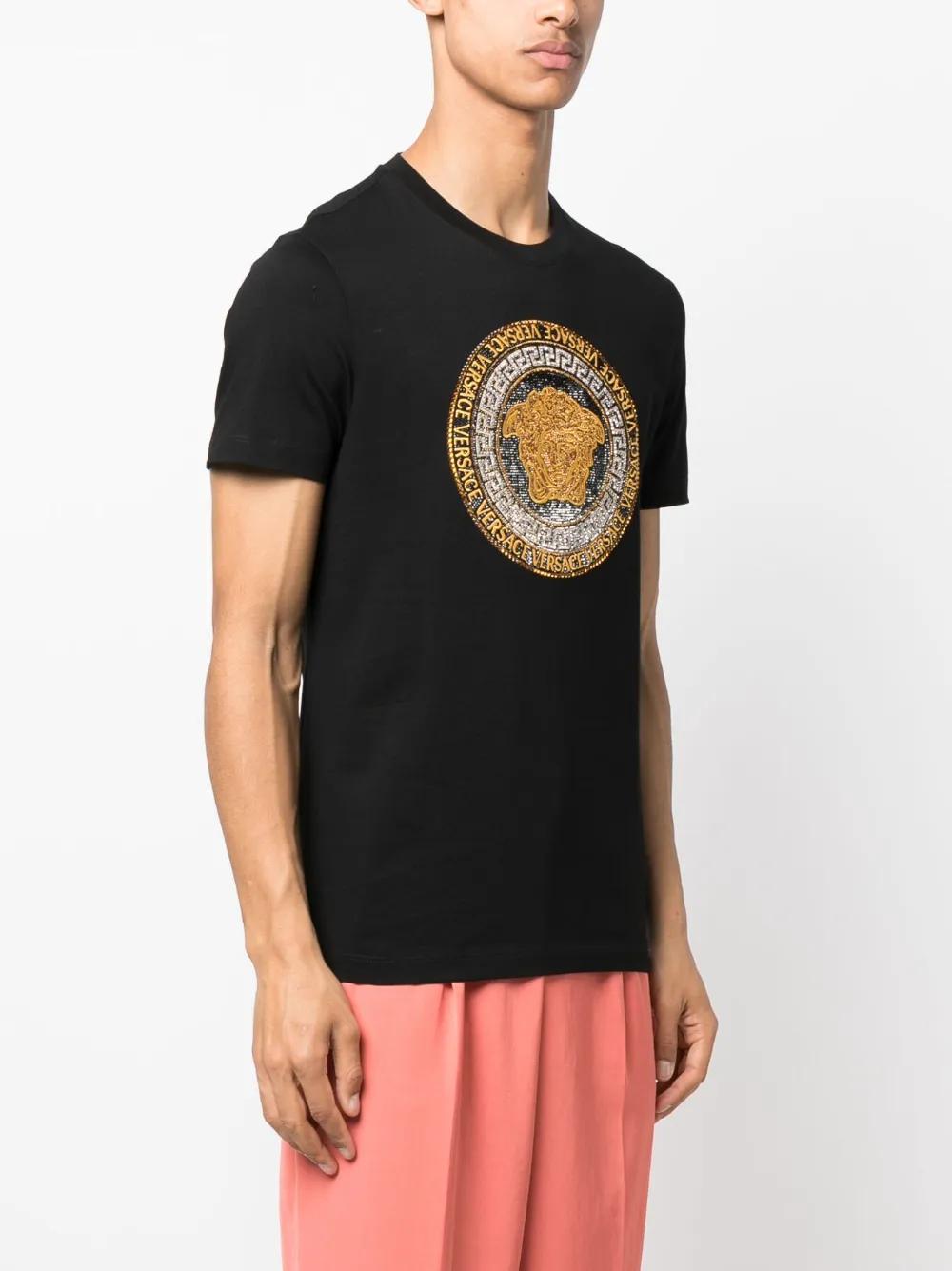 Medusa crystal-embellished T-shirt Product Image