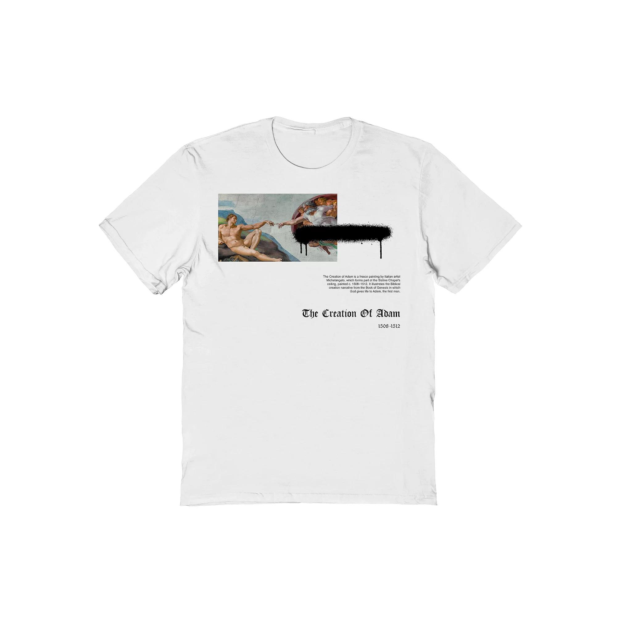 Men's APOH - Michelangelo First Man Graphic Tee, Size: Medium, White Product Image