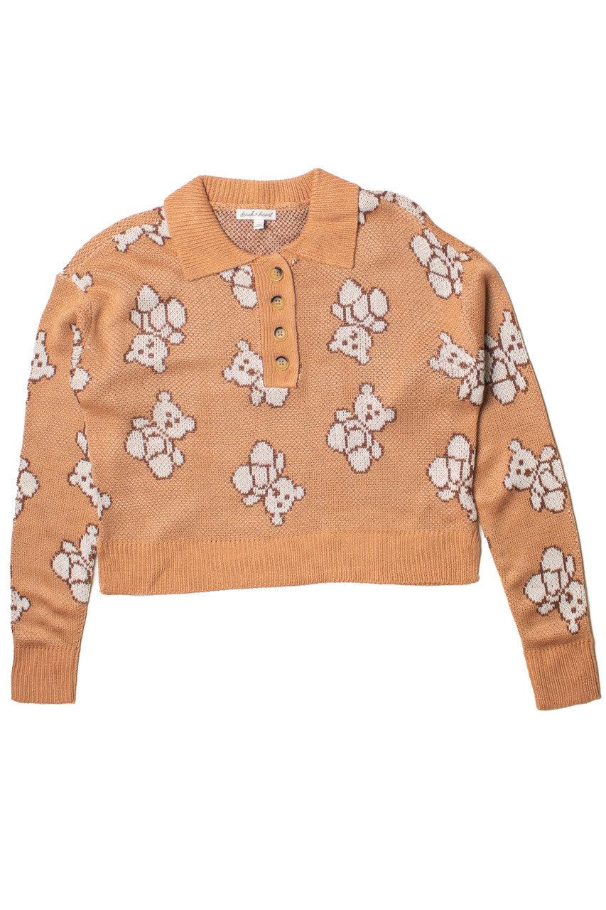 Teddy Bear Henley Sweater Product Image