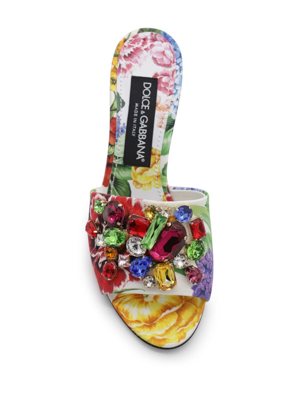 floral embellished sandals Product Image