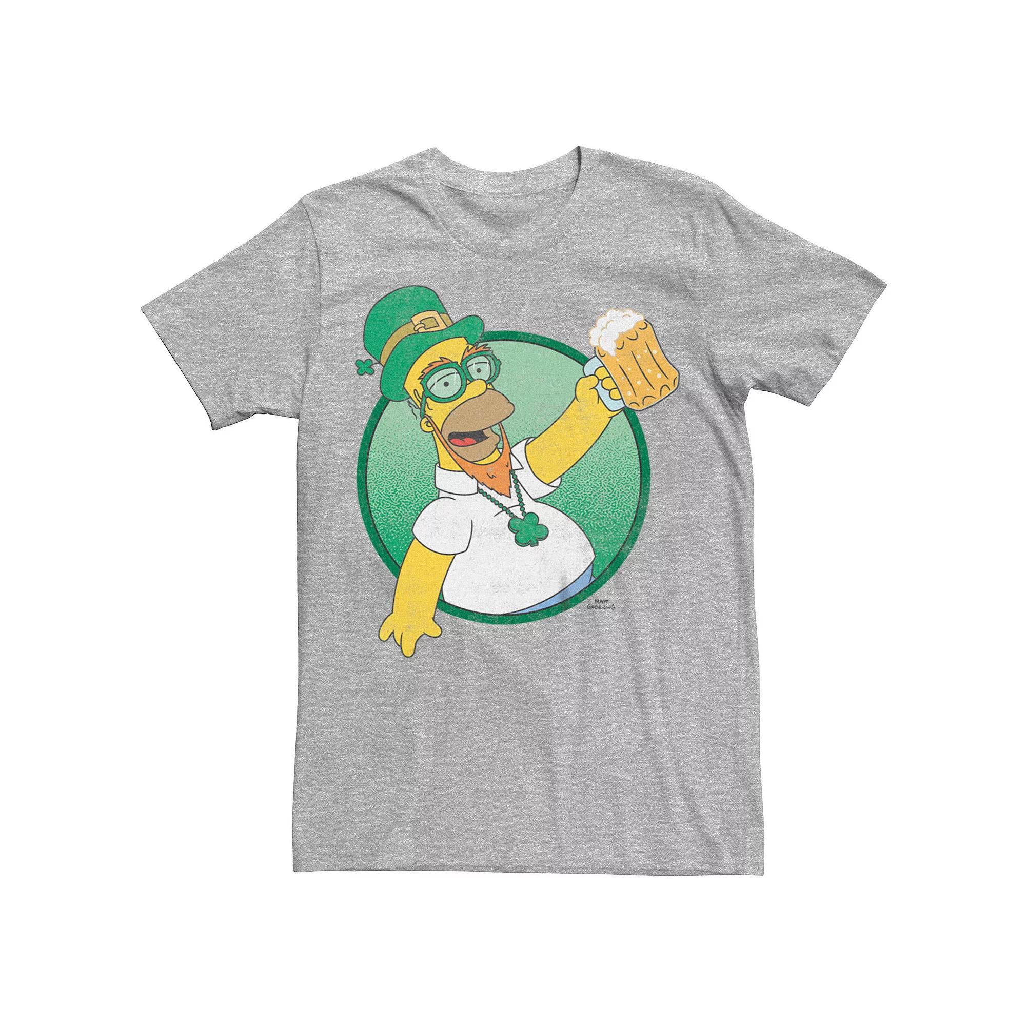 Big & Tall The Simpsons Homer Leprechaun Tee, Men's,  Product Image