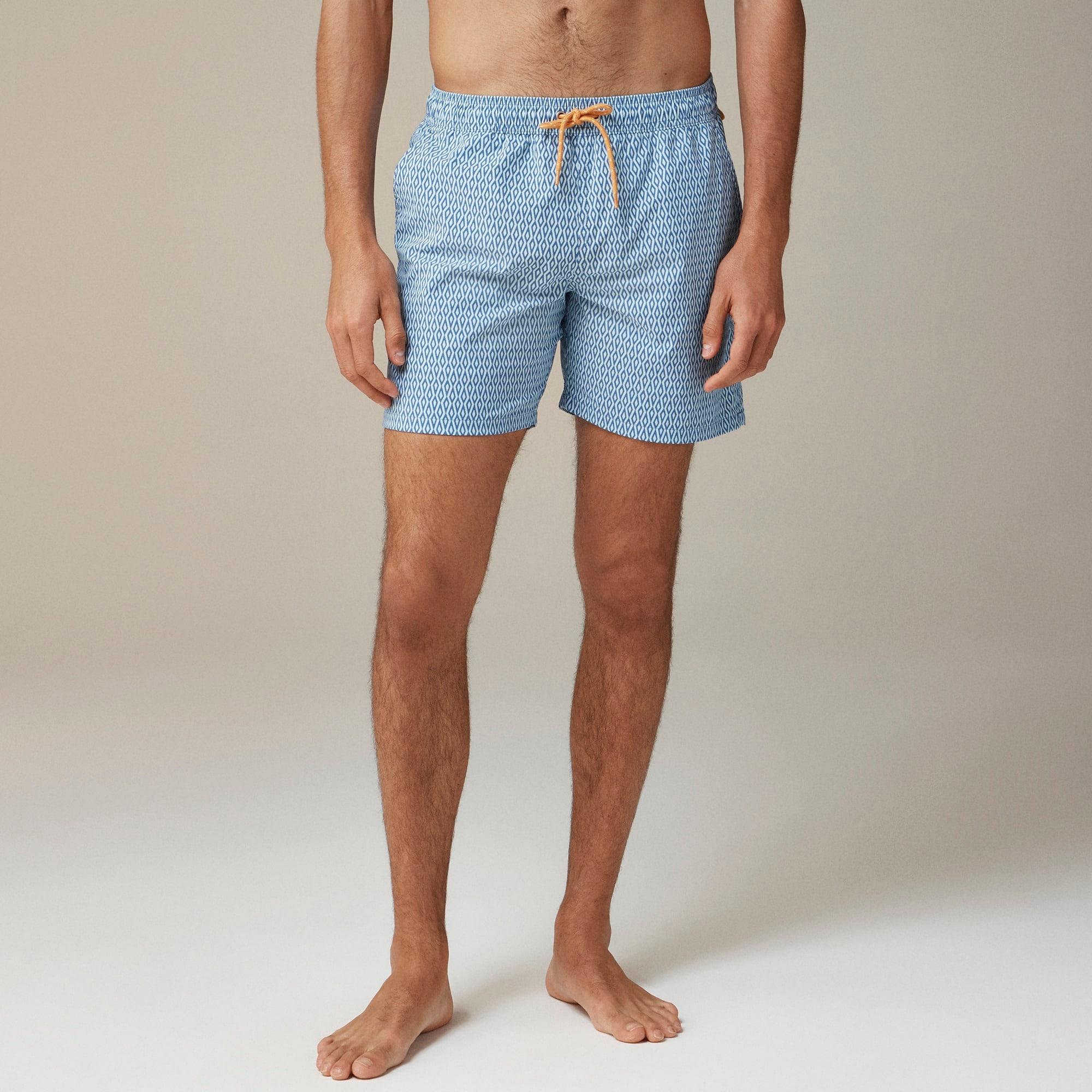 6" stretch swim trunk in print with ECONYL® nylon Product Image