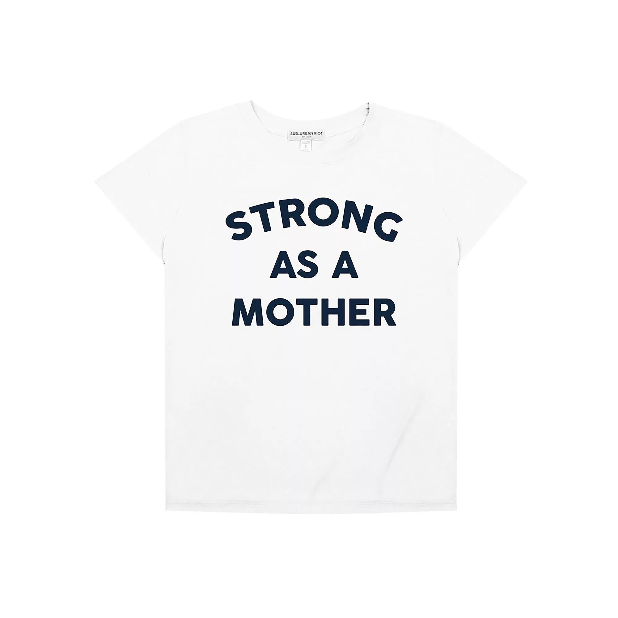 Women's Suburban Riot Strong as a Mother Loose Fit Graphic Tee, Girl's,  Product Image