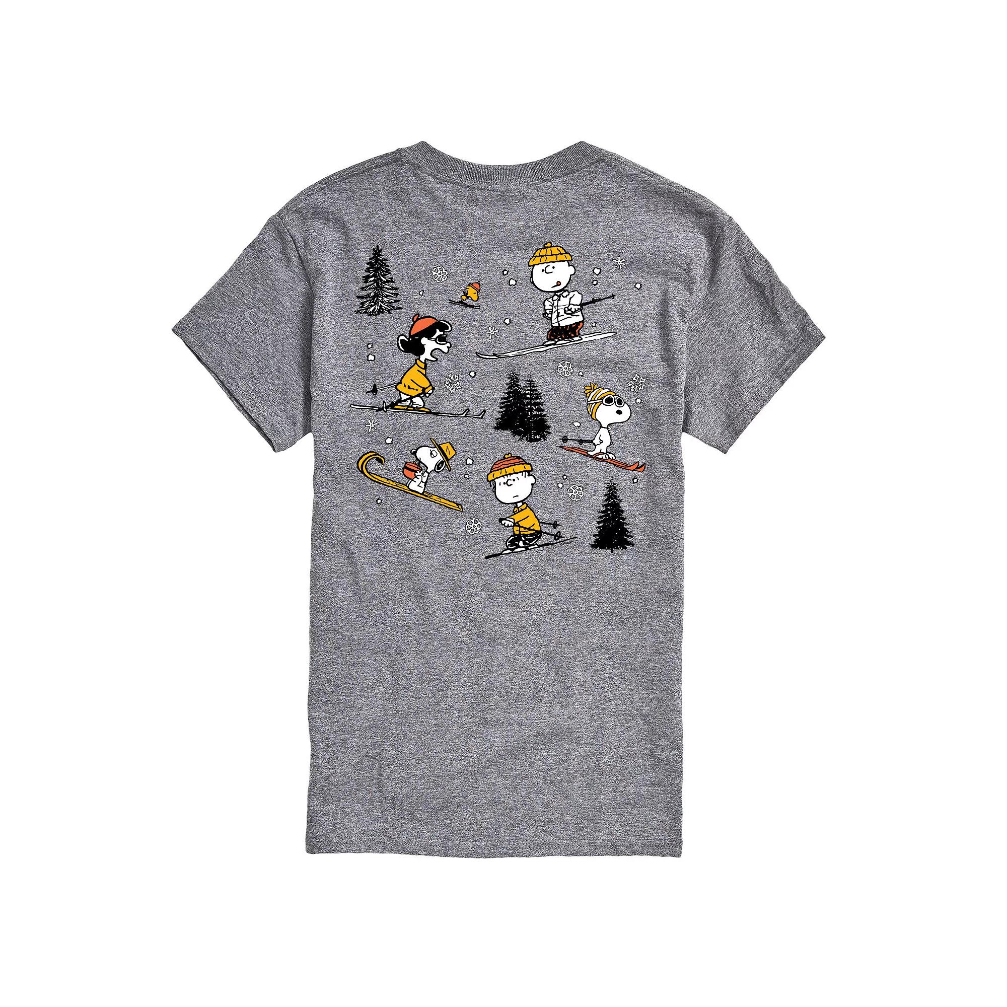 Big & Tall Peanuts Skiing Graphic Tee, Men's,  Product Image