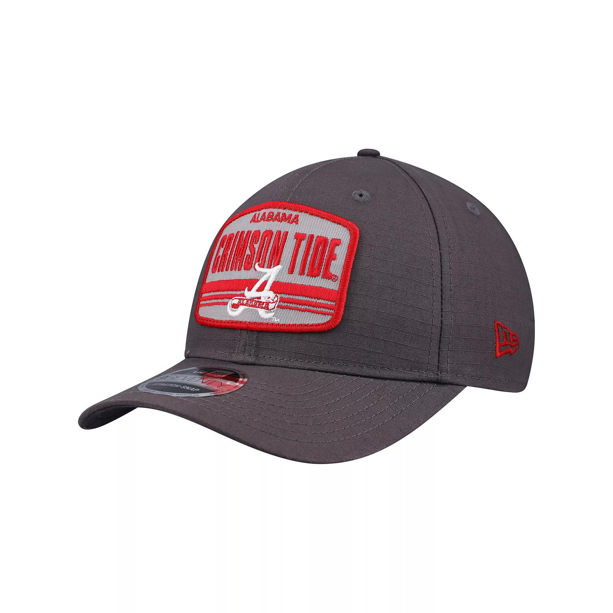 Men's New Era Charcoal Alabama Crimson Tide Team Elevated 9SEVENTY Stretch-Snap Adjustable Hat Product Image
