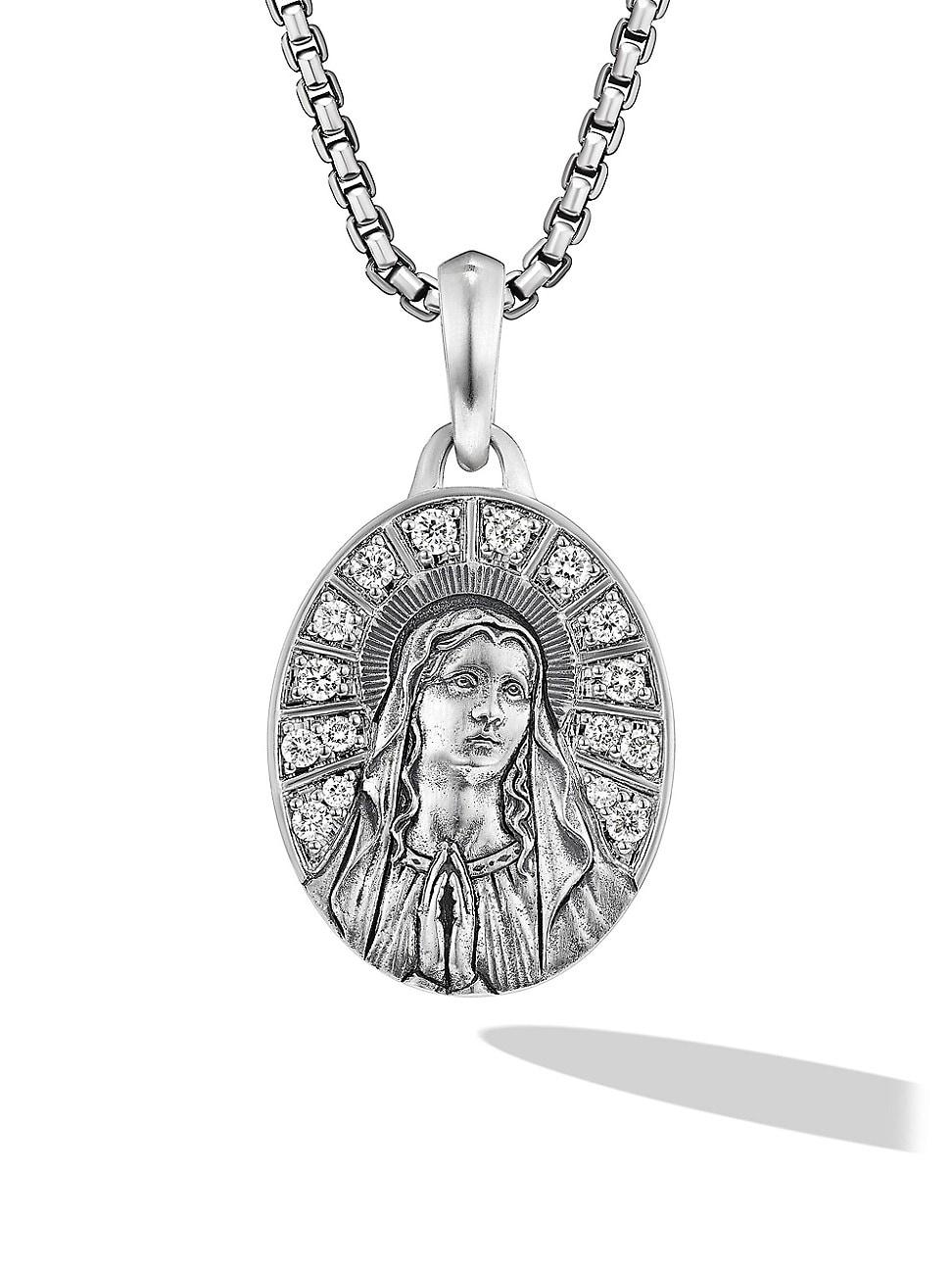 Mens Mary Amulet in Sterling Silver Product Image