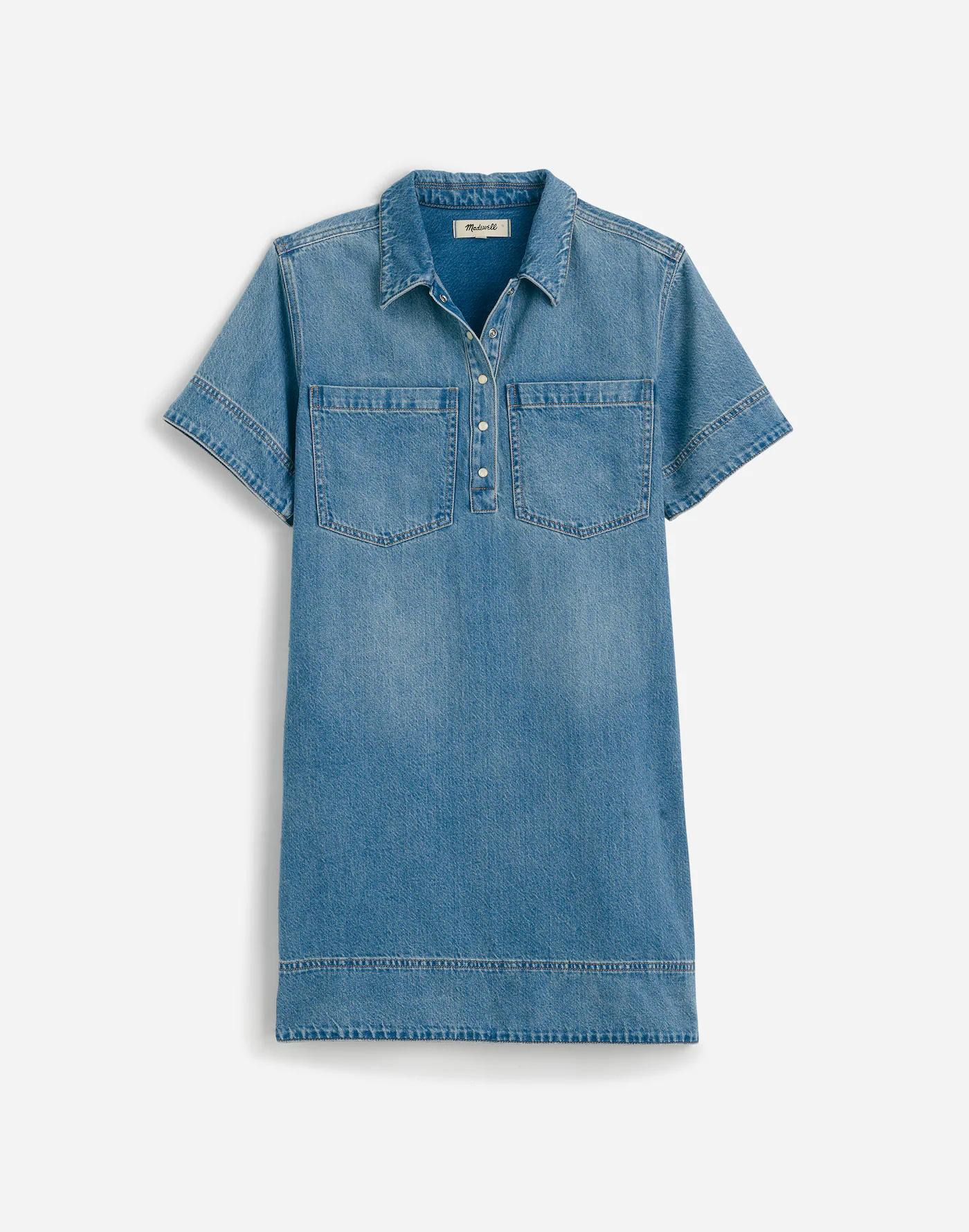 Denim Popover Dress Product Image