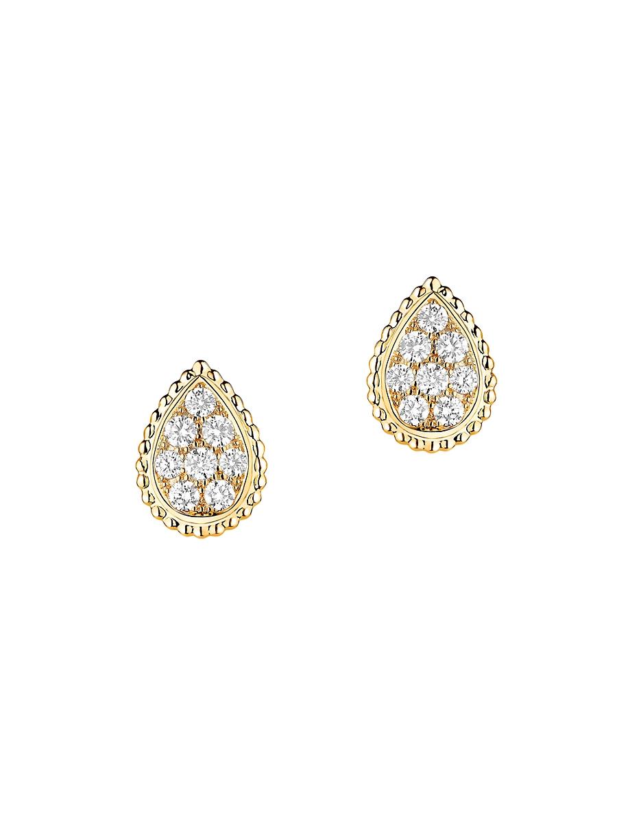 Womens Serpent Bohme 18K Yellow Gold & 0.65 TCW Diamond Stud Earrings Product Image