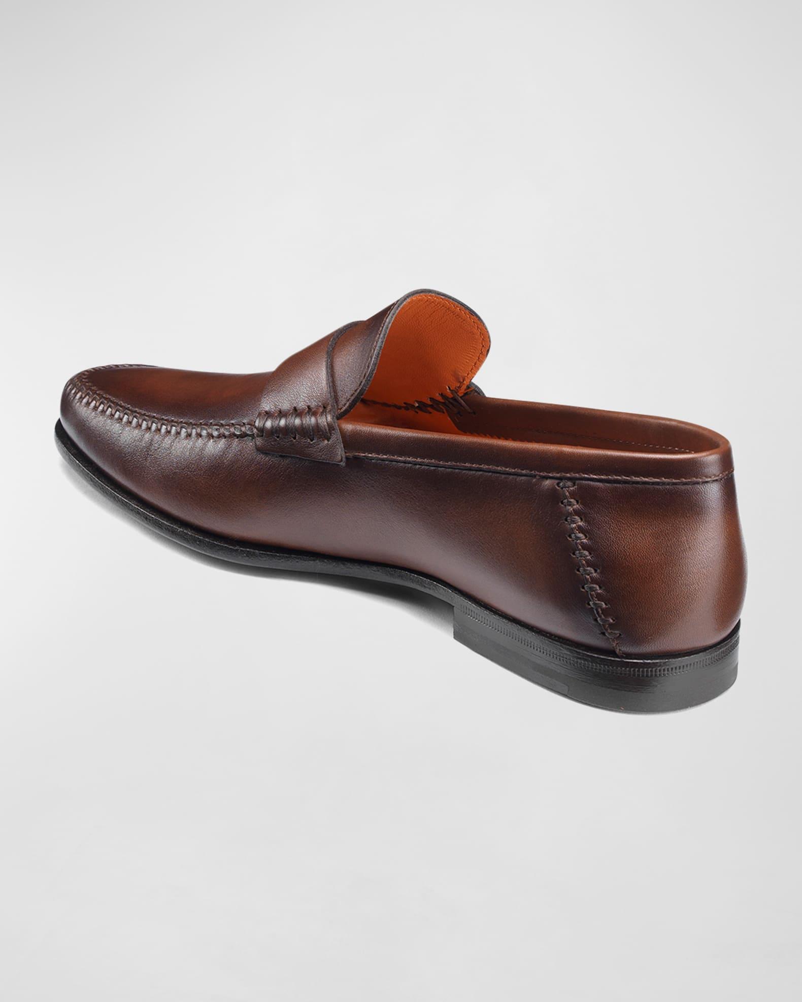 Mens Paine Leather Moccasin Loafers Product Image