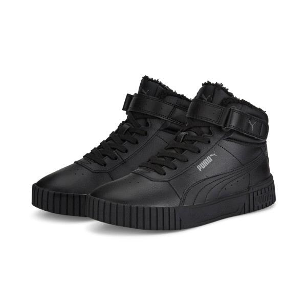 PUMA Carina 2.0 Mid Winter Women's Sneakers in Black/Dark Shadow Product Image