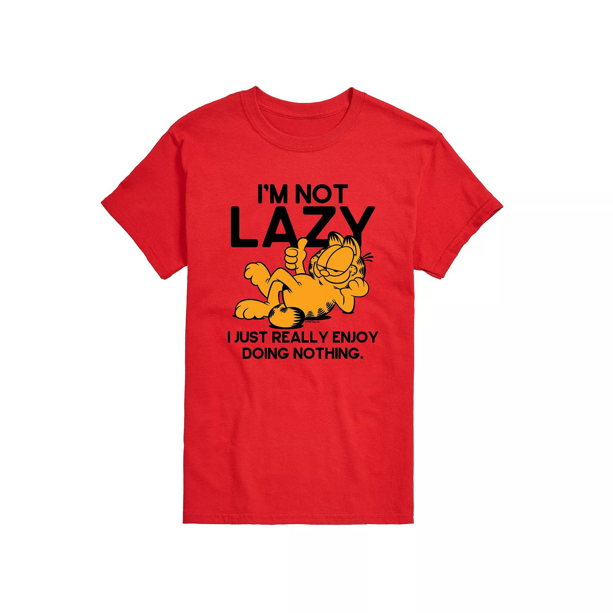 Big & Tall Garfield I'm Not Lazy Graphic Tee, Men's,  Product Image