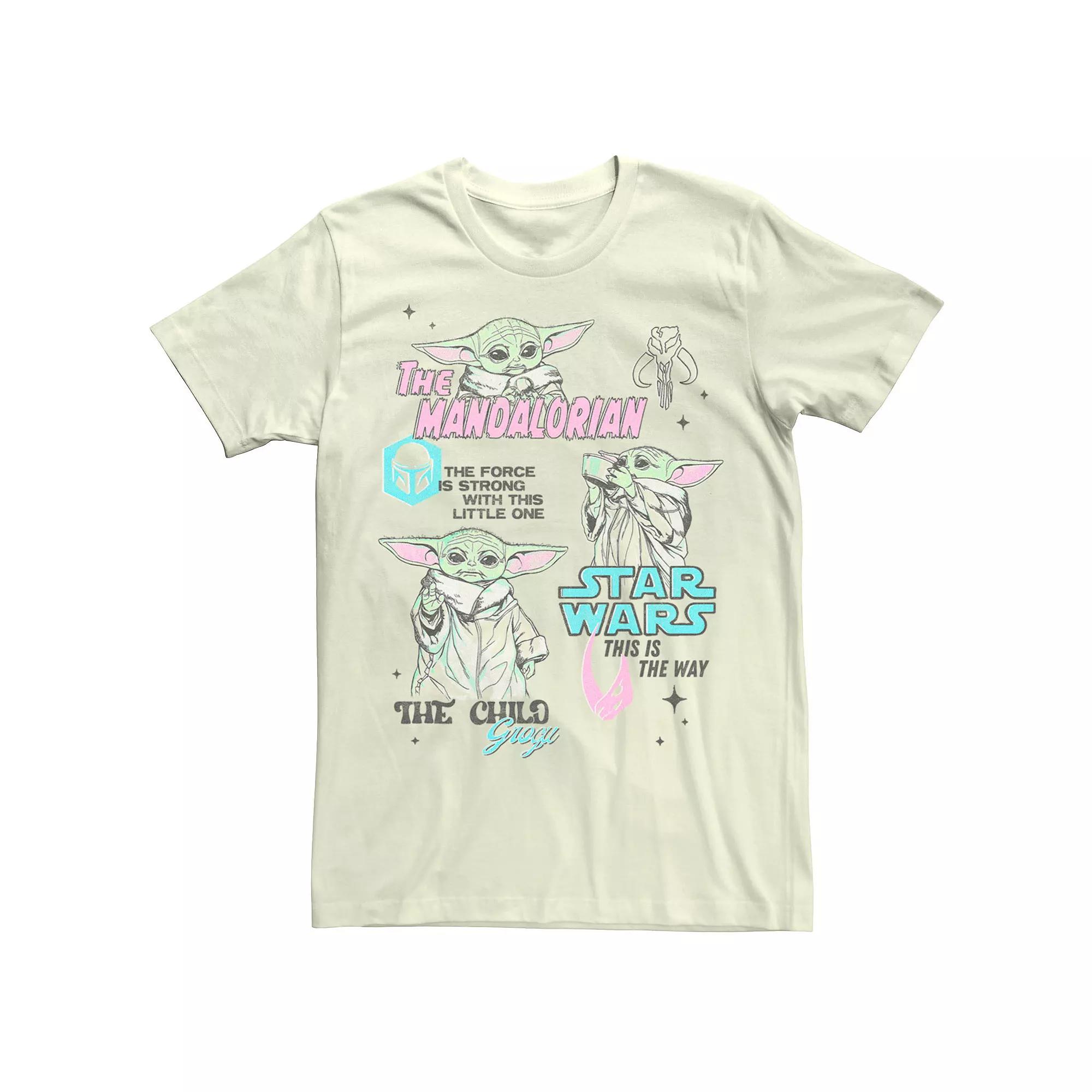 Men's Star Wars The Mandalorian Grogu Collage Tee,  Product Image