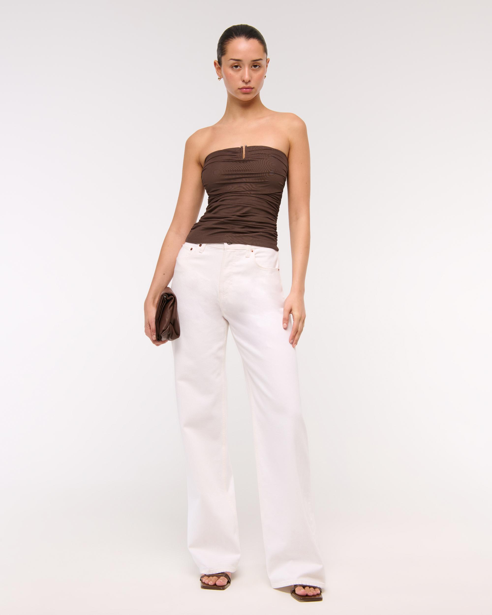 Bra-Free Mesh Hardware Tube Top Product Image