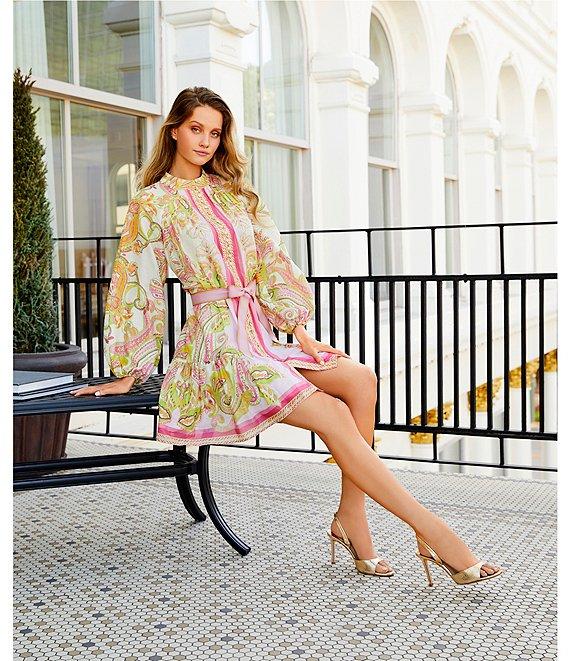 Antonio Melani Scarf Print Floral Border Print Brynn Dress Product Image