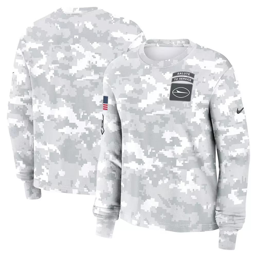 Women's Nike Arctic Camo New York Jets 2024 Salute To Service Long Sleeve T-Shirt,  Product Image