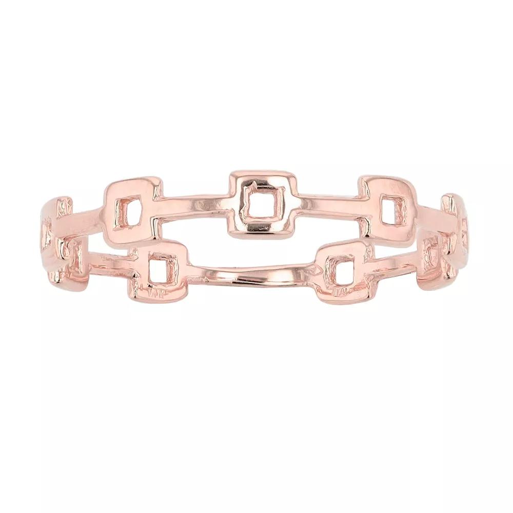 Au Naturale 14k Gold Square Station Ring, Women's,  Product Image