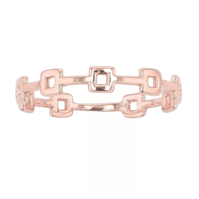 Au Naturale 14k Gold Square Station Ring, Women's,  Product Image