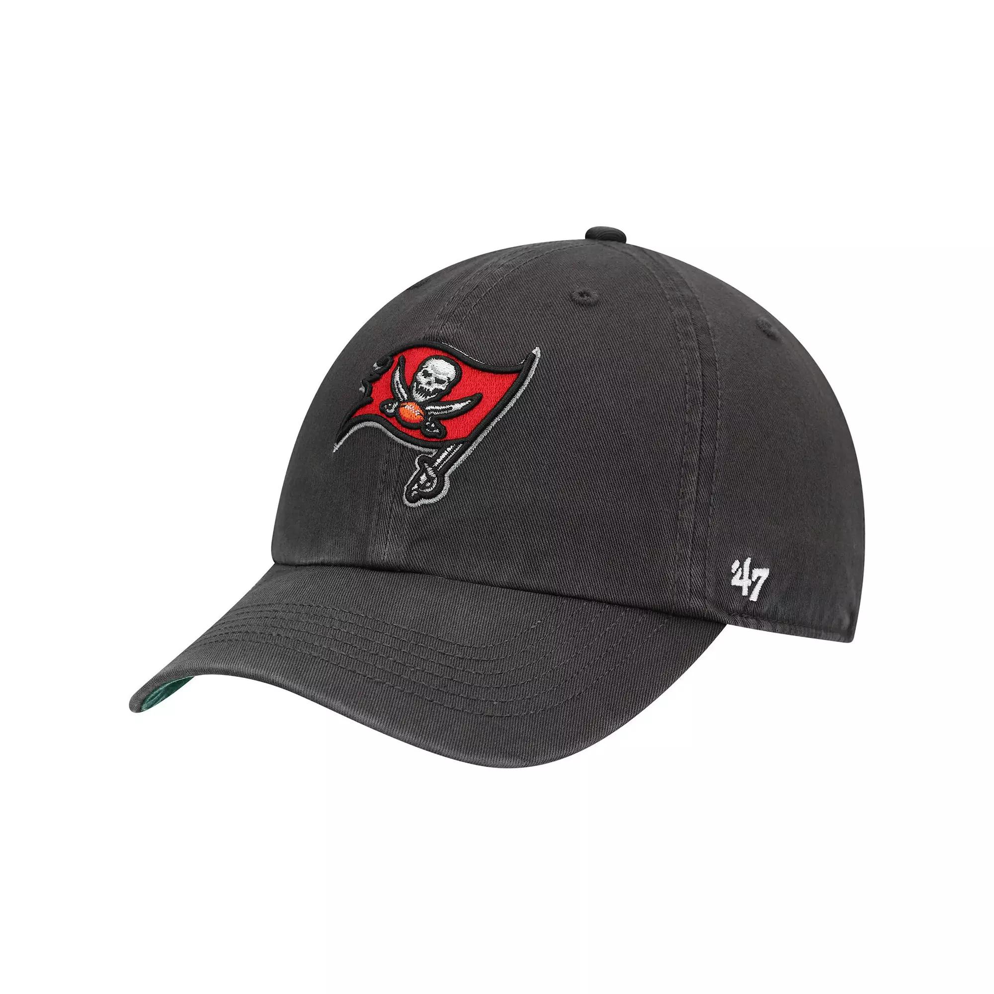Men's '47 Pewter Tampa Bay Buccaneers Franchise Primary Logo Fitted Hat, Size: Large, Charco Product Image